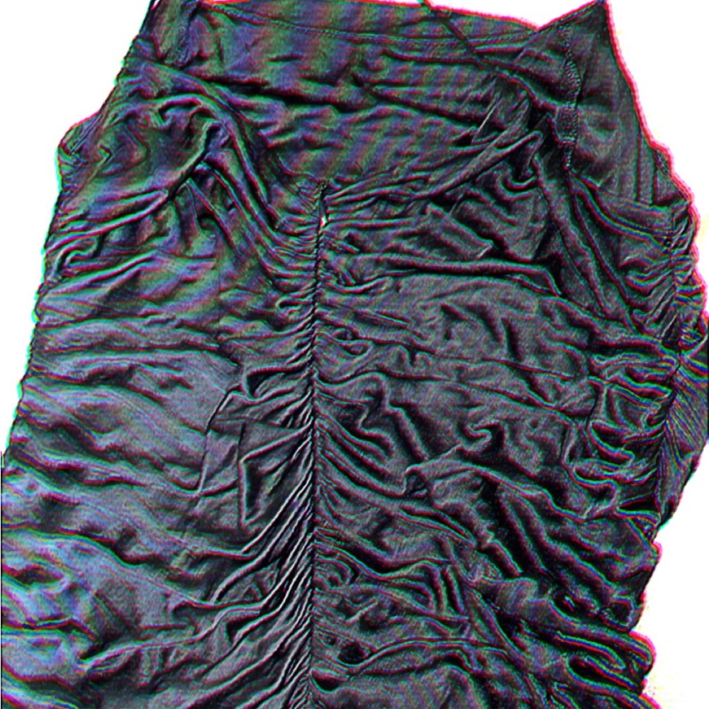 Black, scrunch tank top/crop top party shirt